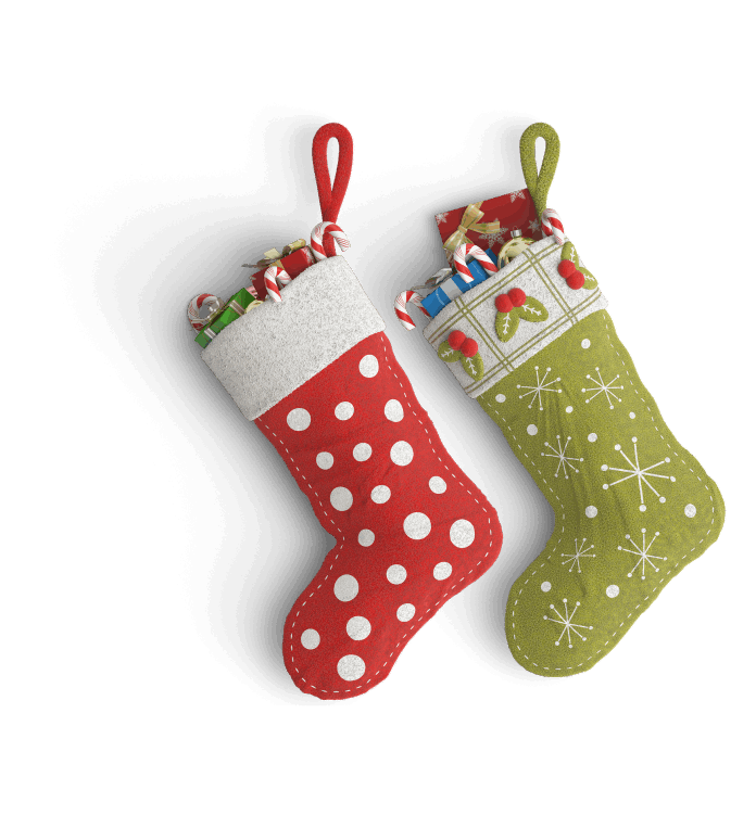 Mini-Strumpfgirlande Adventskalender